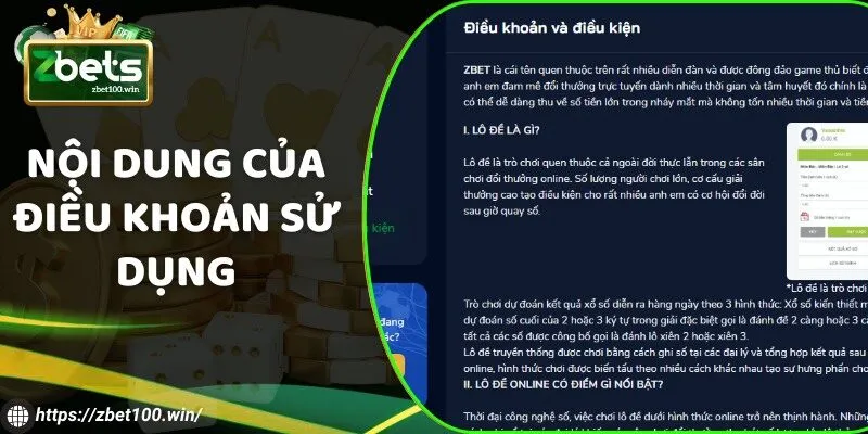 Nội dung đầy đủ trong điều khoản sử dụng